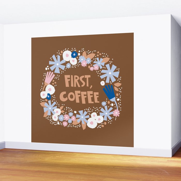 First coffee Wall Mural Gallery Image 2