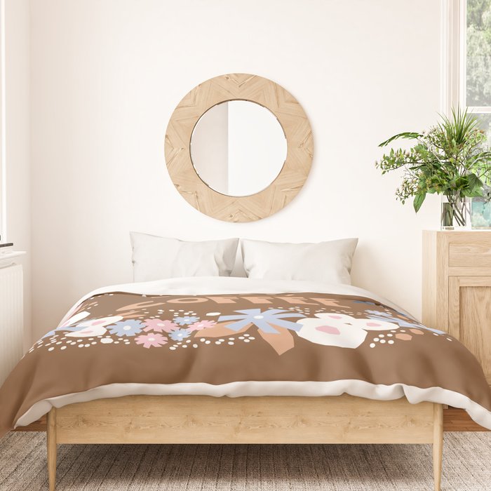 First coffee Duvet Cover Gallery Image 3