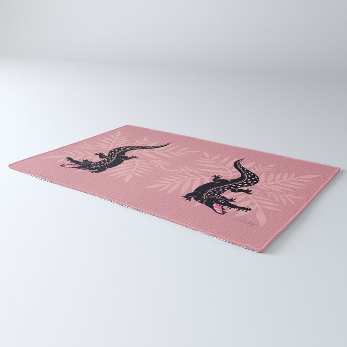 Crocodile - Dusty Rose Palette Rug Gallery Image 3