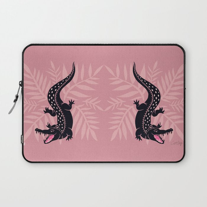 Crocodile - Dusty Rose Palette Laptop Sleeve Gallery Image 1