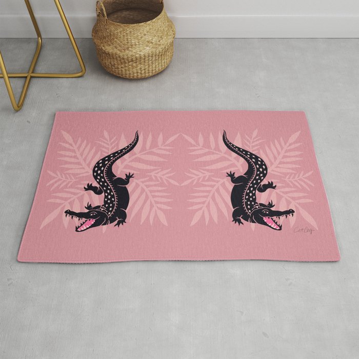 Crocodile - Dusty Rose Palette Rug Gallery Image 1