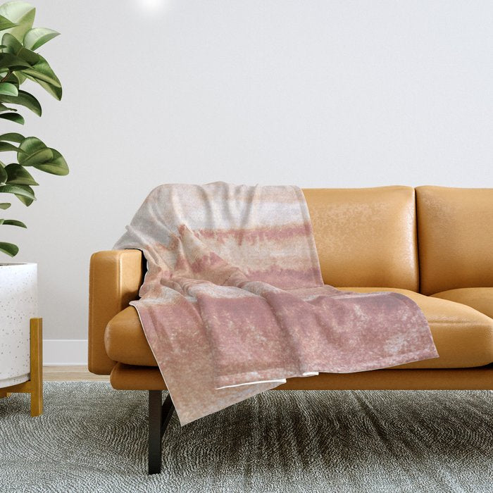 WITHIN THE TIDES BURNISH EARTH by Monika Strigel Throw Blanket Gallery Image 1