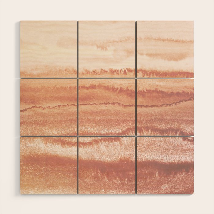 WITHIN THE TIDES BURNISH EARTH by Monika Strigel Wood Wall Art Gallery Image 1