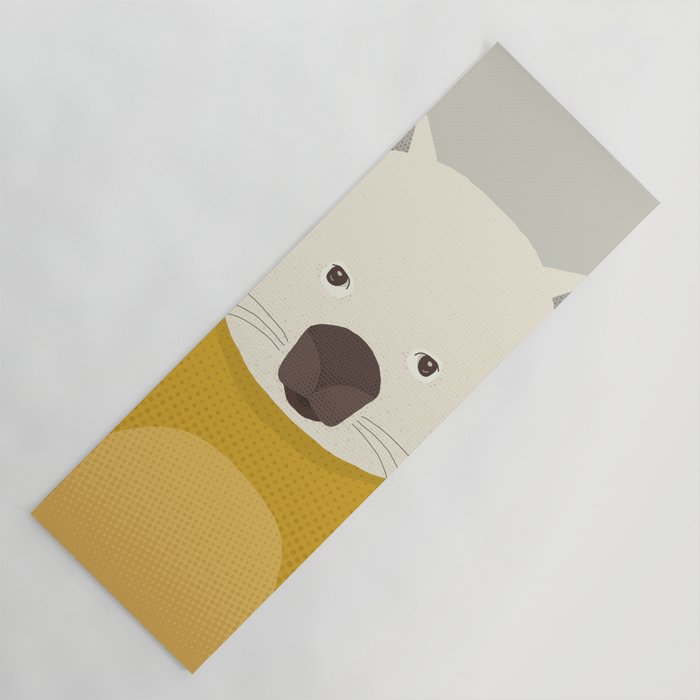 Whimsy Wombat, Animal Portrait Yoga Mat Gallery Image 1