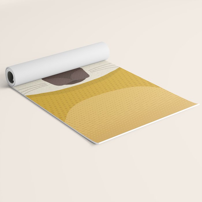 Whimsy Wombat, Animal Portrait Yoga Mat Gallery Image 2