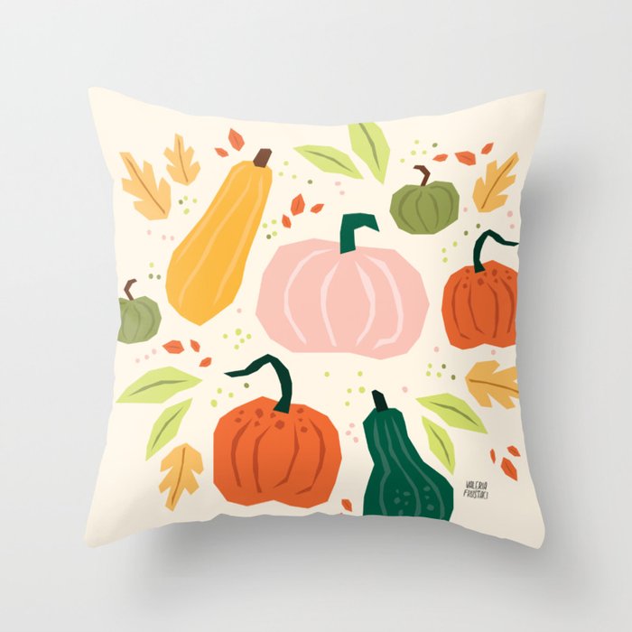 Pumpkins Throw Pillow Gallery Image 1