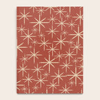 Mid Century Modern Twinkling Stars Retro Atomic Rust Pattern Notebook Gallery Image 4