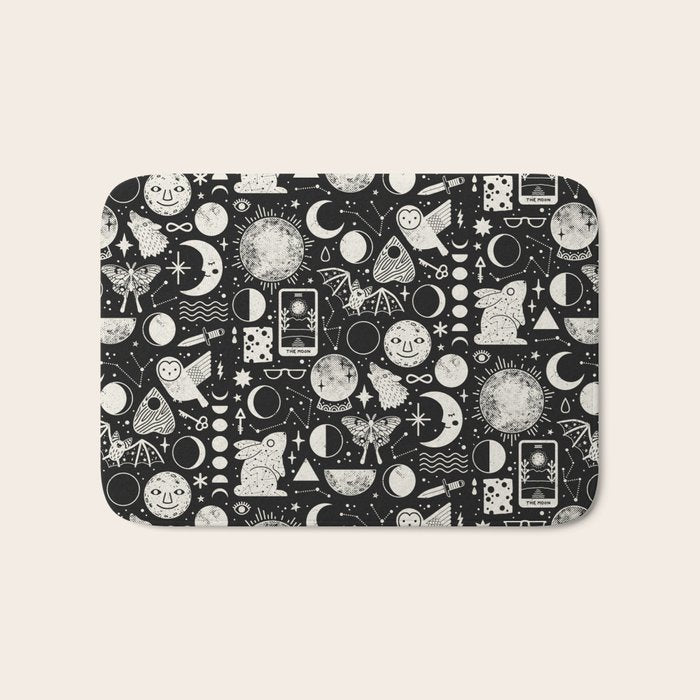 Lunar Pattern: Eclipse Bath Mat Gallery Image 1