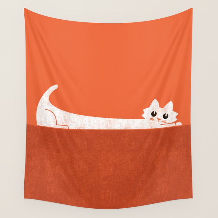 Mark's Superpower: cat Superstretch Wall Tapestry Gallery Image 4