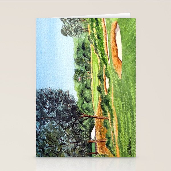 Merion Golf Course 16th Hole Stationery Card Gallery Image 2