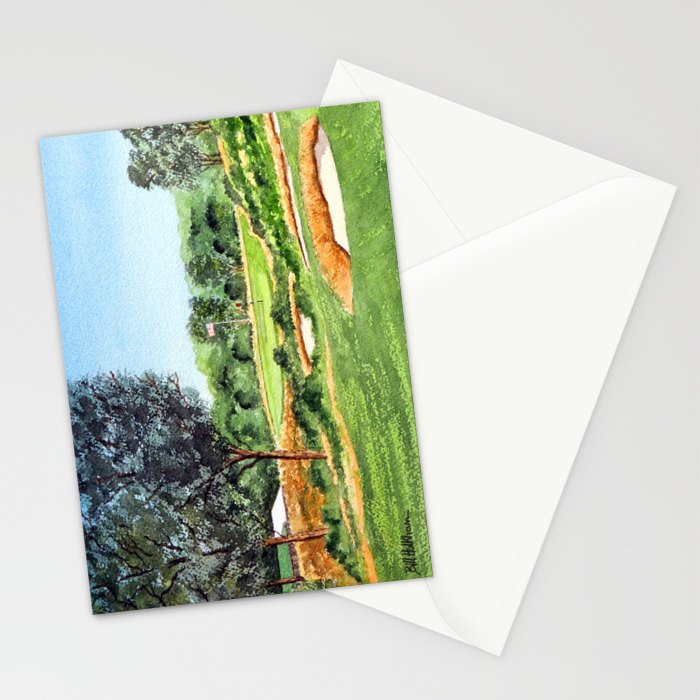 Merion Golf Course 16th Hole Stationery Card Gallery Image 2