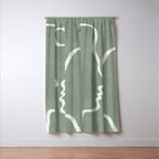Abstract Couple Window Curtain Gallery Image 3