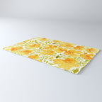 Watercolor California poppies (Quad set, #2) Rug Gallery Image 3