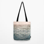 Mandala Flower of Life Sea Tote Bag Gallery Image 2