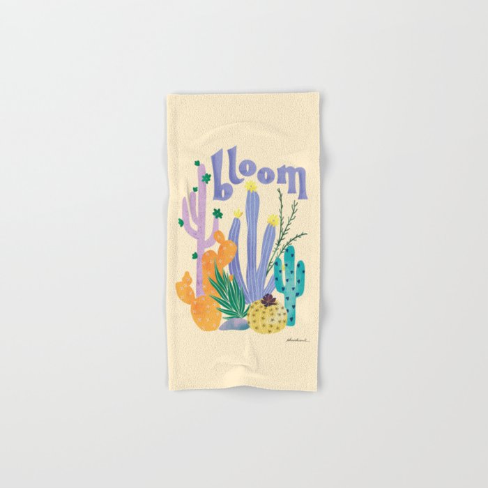 Cactus Blooms Bath Towel Gallery Image 1