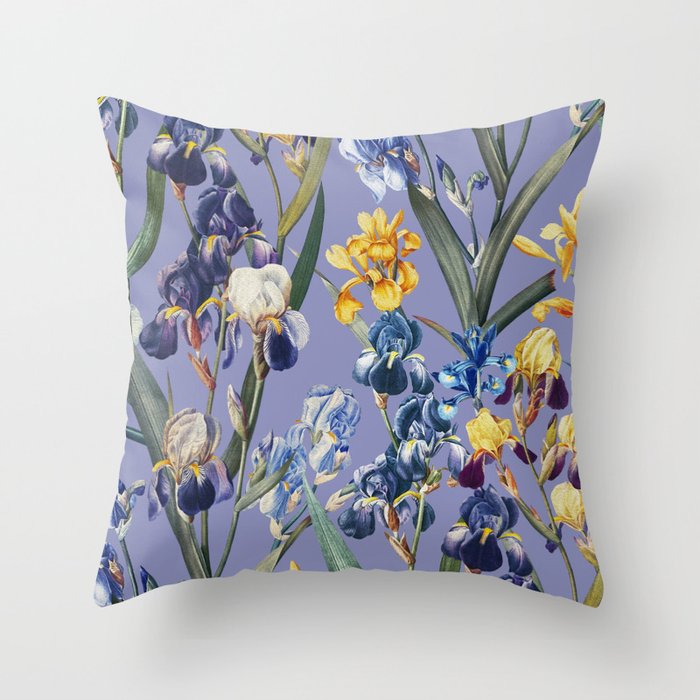 Iris Garden Throw Pillow Gallery Image 6