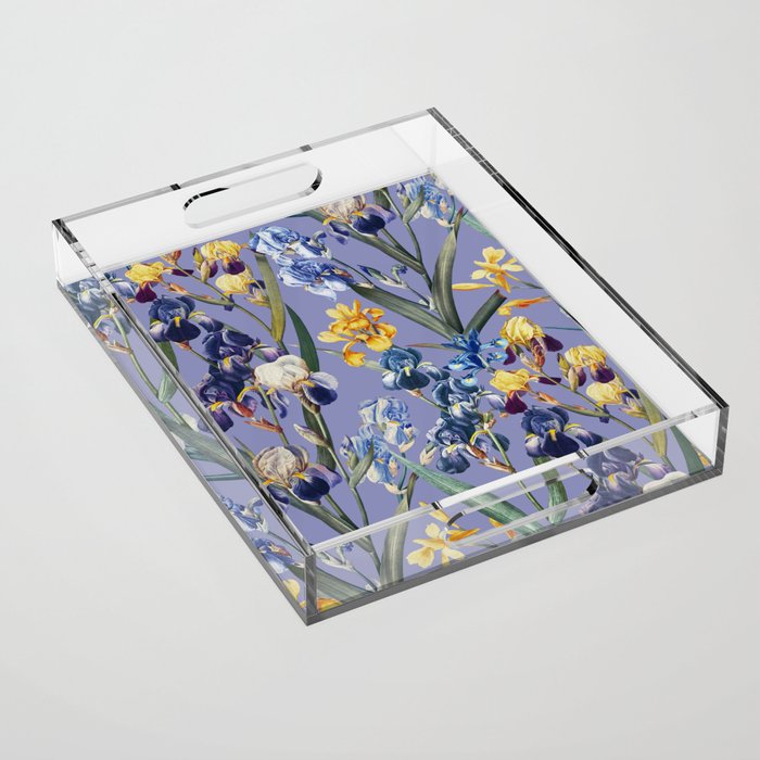 Iris Garden Acrylic Tray Gallery Image 1