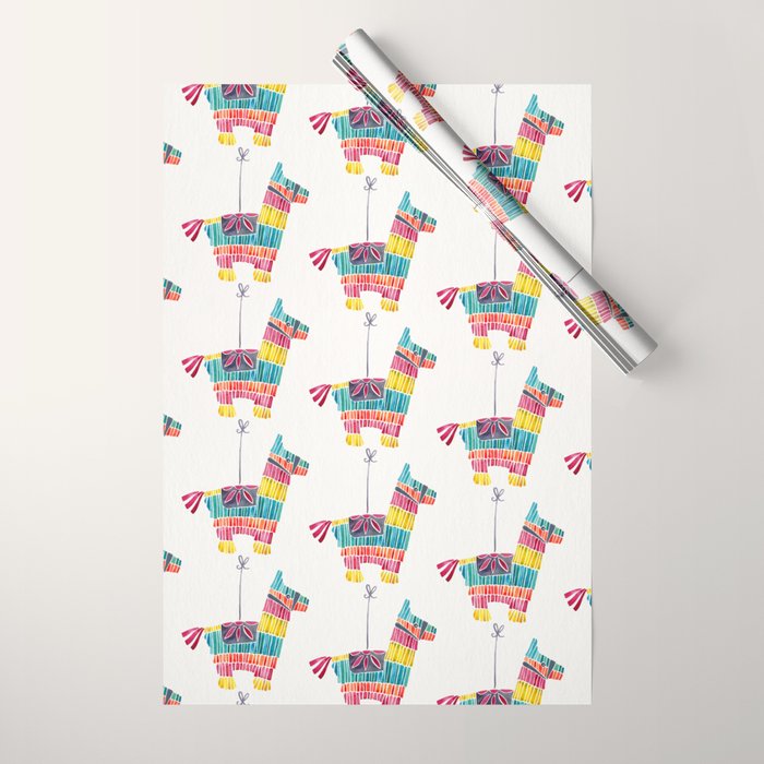 Mexican Donkey PinÌata - CMYK Palette Wrapping Paper Gallery Image 1