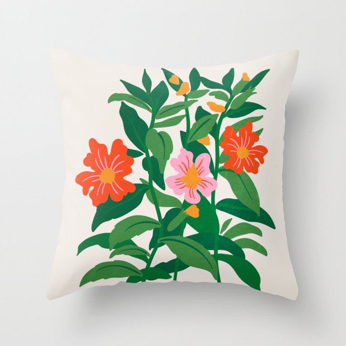 Botanica 02: Matisse Edition Throw Pillow Gallery Image 1