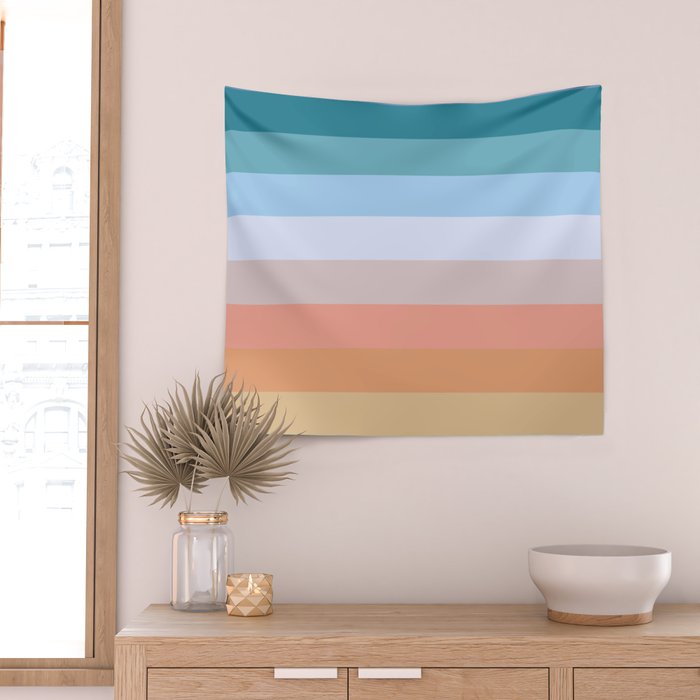 Multicolor Stripes - Tiyanak Wall Tapestry Gallery Image 2