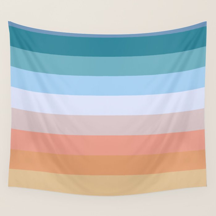 Multicolor Stripes - Tiyanak Wall Tapestry Gallery Image 4