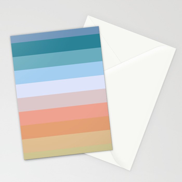 Multicolor Stripes - Tiyanak Stationery Card Gallery Image 2