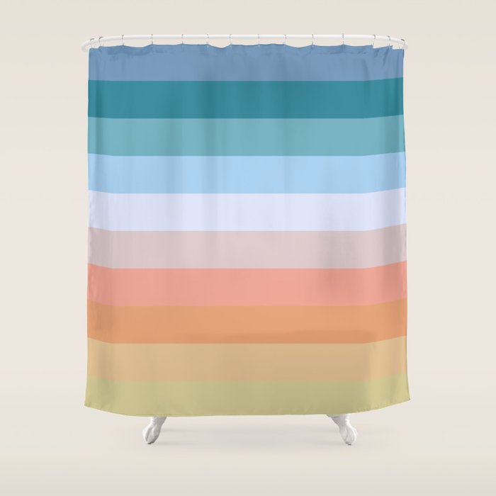 Multicolor Stripes - Tiyanak Shower Curtain Gallery Image 1