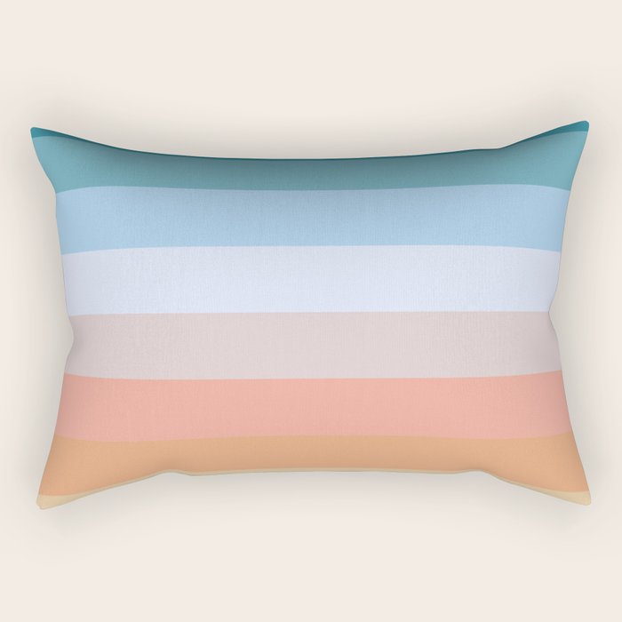 Multicolor Stripes - Tiyanak Rectangular Pillow Gallery Image 2