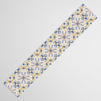 Modern circular nature tile B Table Runner Gallery Image 3