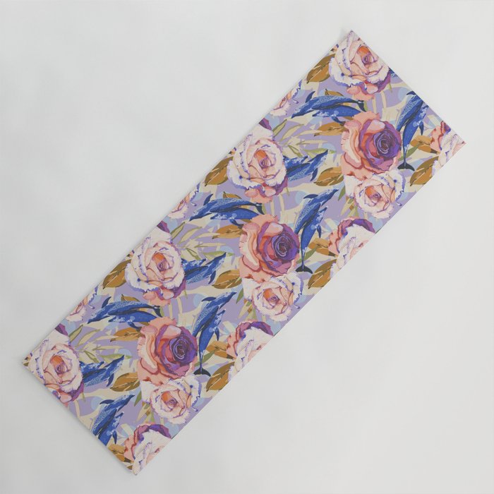 Dolphins in the roses A Yoga Mat Gallery Image 1