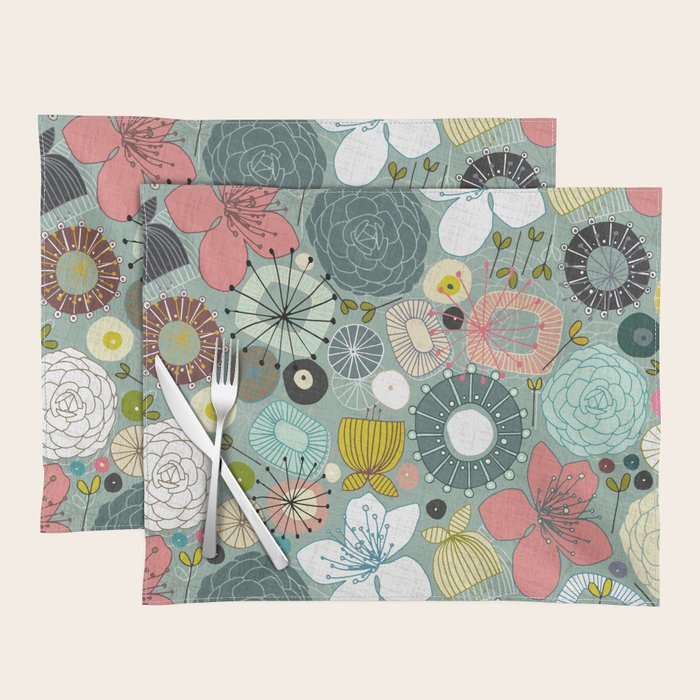 oriental blooms Placemat Gallery Image 1