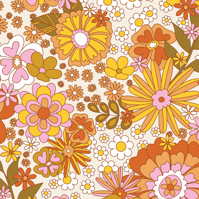 70s Floral Pattern Coffee Mug Gallery Image 2