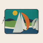 mid century sails Laptop Sleeve Gallery Image 1