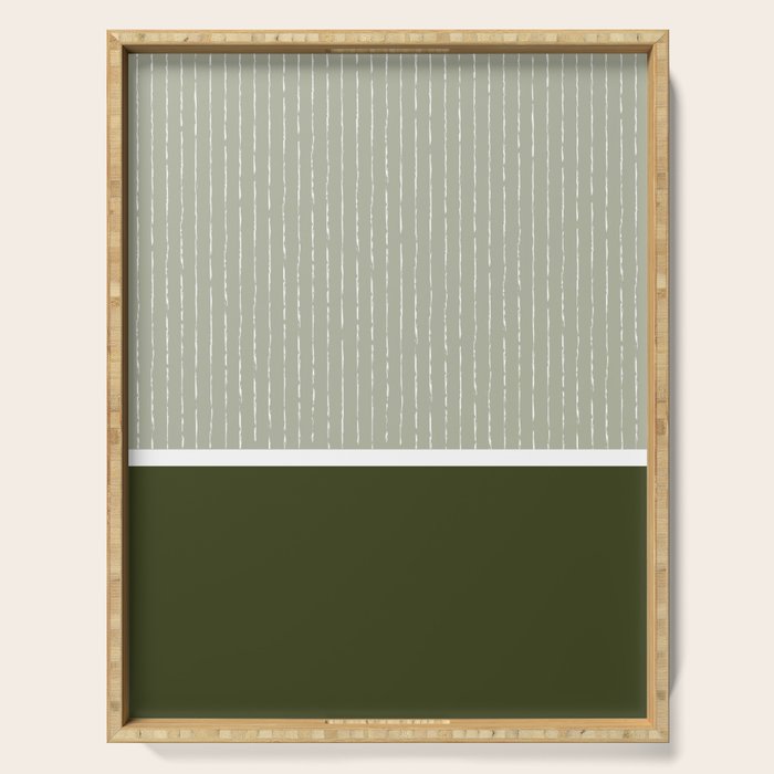 Linen Sage & Olive Serving Tray Gallery Image 1