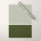 Linen Sage & Olive Wrapping Paper Gallery Image 1
