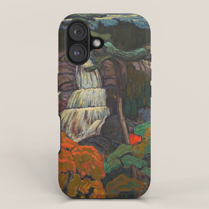 J.E.H. Macdonald Algoma Waterfall, 1920, McMichael Canadian Art Collection iPhone Case Gallery Image 1