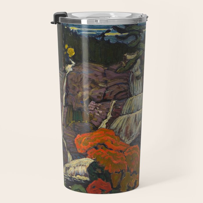 J.E.H. Macdonald Algoma Waterfall, 1920, McMichael Canadian Art Collection Travel Mug Gallery Image 3