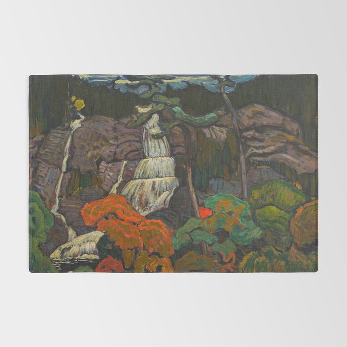 J.E.H. Macdonald Algoma Waterfall, 1920, McMichael Canadian Art Collection Rug Gallery Image 2