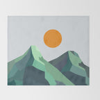Abstract Landscape 30B Throw Blanket Gallery Image 2