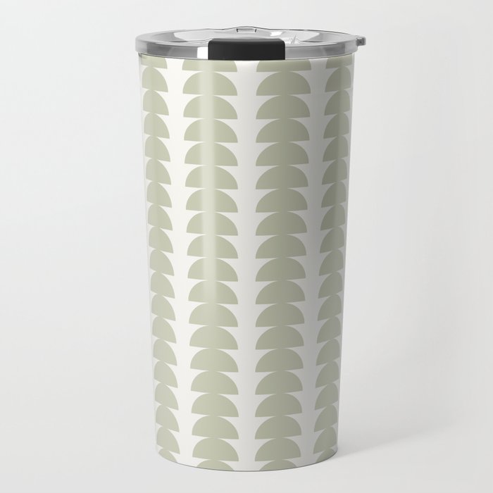 Maude Pattern - Natural Green Travel Mug Gallery Image 1