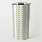 Maude Pattern - Natural Green Travel Mug Gallery Image 1