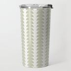 Maude Pattern - Natural Green Travel Mug Gallery Image 2
