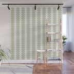 Maude Pattern - Natural Green Wall Mural Gallery Image 1