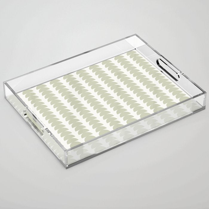 Maude Pattern - Natural Green Acrylic Tray Gallery Image 1