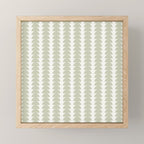 Maude Pattern - Natural Green Mini Art Print Gallery Image 1