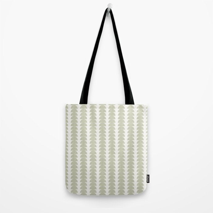 Maude Pattern - Natural Green Tote Bag Gallery Image 2