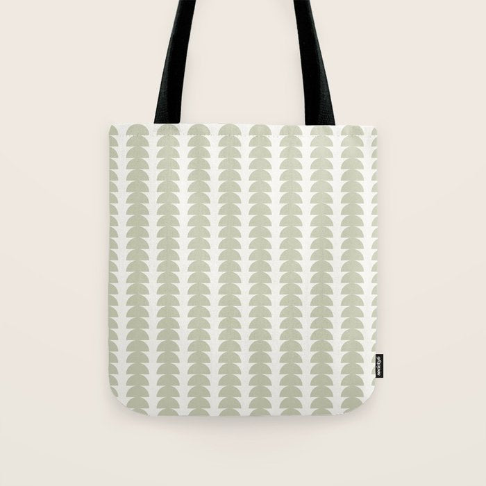 Maude Pattern - Natural Green Tote Bag Gallery Image 1
