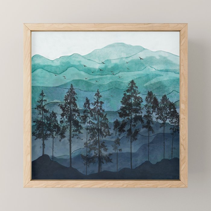 Mountains II Mini Art Print Gallery Image 1