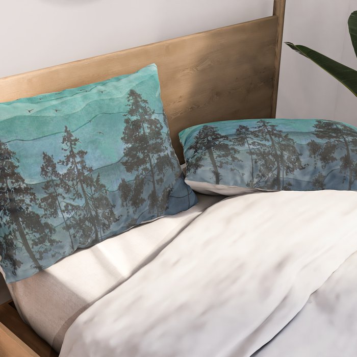 Mountains II Pillow Sham Gallery Image 2