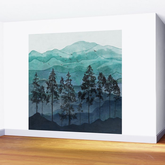Mountains II Wall Mural Gallery Image 2